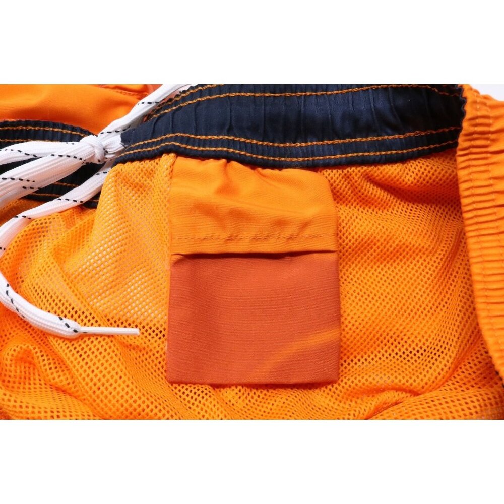 Chaps Swimwear Mens M Orange Trunks Aloha Hawaiian Swim Board Shorts Lined VTG - Picture 7 of 10
